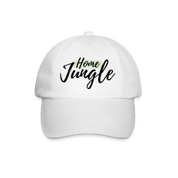 Home Jungle Schriftzug - Baseballkappe - Weiß/Weiß - Vorne