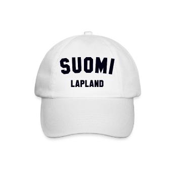 LAPLAND Suomi Lappland Finnland - Baseballkappe - Weiß/Weiß - Vorne