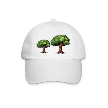 Bäume Baum Natur - Baseballkappe - Weiß/Weiß - Vorne