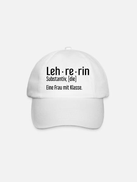 Beste Lehrerin der Welt – eine Frau mit Klasse - Baseballkappe - Weiß/Weiß