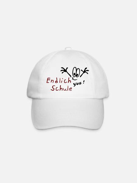 Schule yes - Baseballkappe - Weiß/Weiß