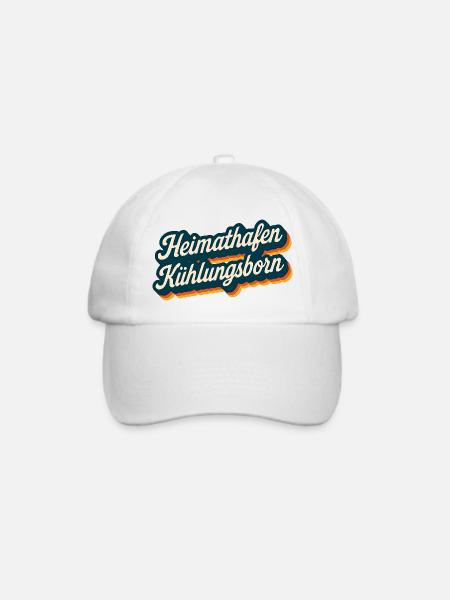Heimathafen Kühlungsborn Andenken - Baseballkappe - Weiß/Weiß