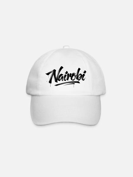 Nairobi - Baseballkappe - Weiß/Weiß