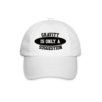 Schwerkraft Ist Nur Ein Vorschlag Boulderer - Baseballkappe - Weiß/Weiß - Vorne