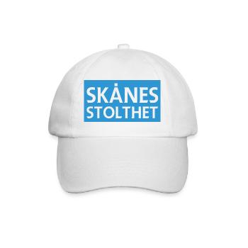 Der Stolz von Skåne - Baseballkappe - Weiß/Weiß - Vorne