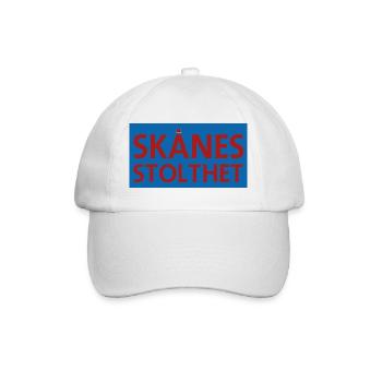 Der Stolz von Skåne - Baseballkappe - Weiß/Weiß - Vorne