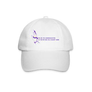 🔮 Witchy Vibes und Feminismus - Baseballkappe - Weiß/Weiß - Vorne