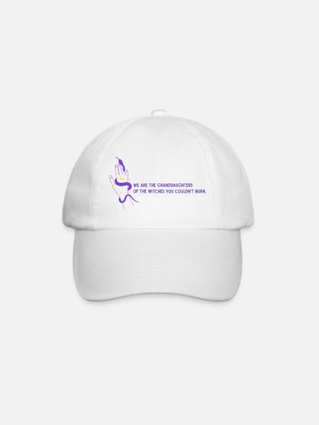 🔮 Witchy Vibes und Feminismus - Baseballkappe - Weiß/Weiß