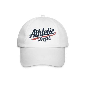 Vintage College Athletic Dept. T-Shirt - Baseballkappe - Weiß/Weiß - Vorne