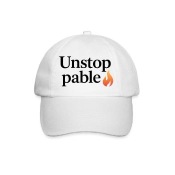 Unstoppable Flame  - Baseballkappe - Weiß/Weiß - Vorne