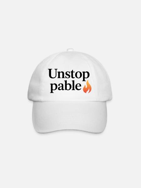 Unstoppable Flame  - Baseballkappe - Weiß/Weiß