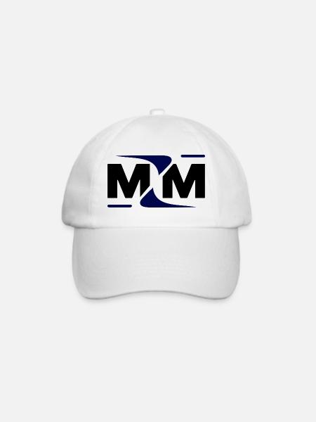 MYM Monogramm: Bold Swoosh Edition - Baseballkappe - Weiß/Weiß