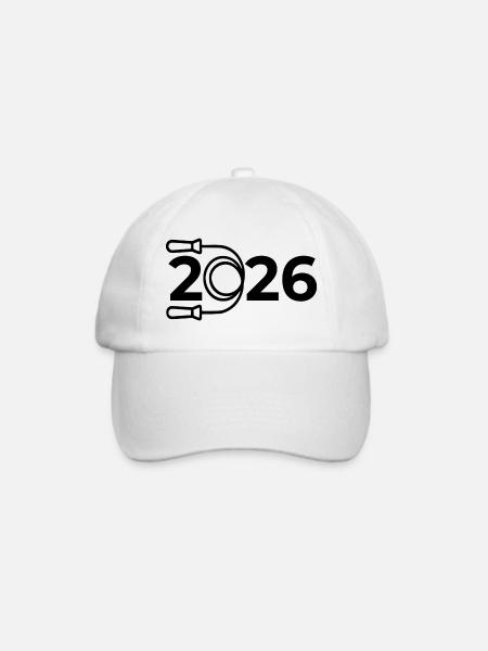 Seilspringen Sport 2026 - Baseballkappe - Weiß/Weiß