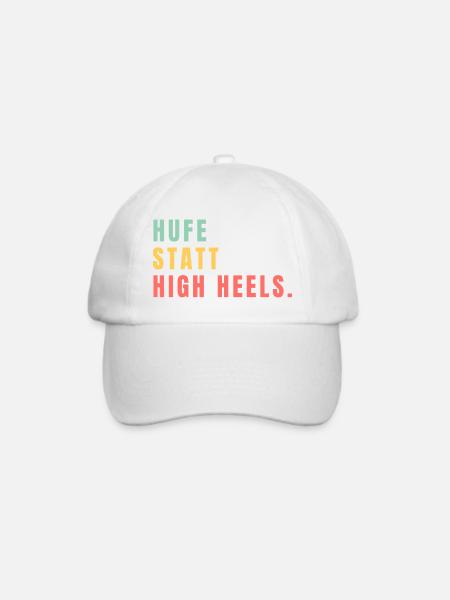 Hufe statt High Heels - Baseballkappe - Weiß/Weiß