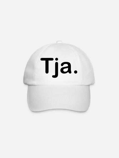 Tja. - Baseballkappe - Weiß/Weiß