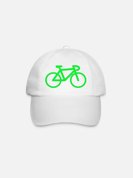 Fahrrad Rad - Baseballkappe - Weiß/Weiß