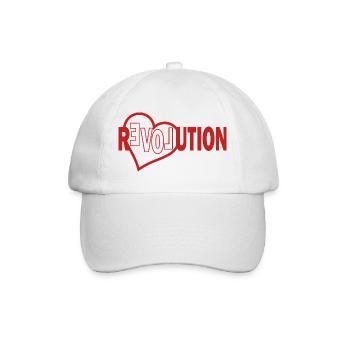 Revolution, Diversity & Inclusion Statement Hoodie - Baseballkappe - Weiß/Weiß - Vorne