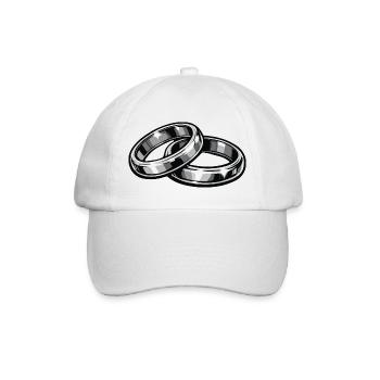 Eheringe Hochzeitsringe - Baseballkappe - Weiß/Weiß - Vorne