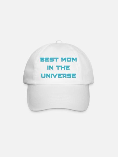 Beste Mama im Universum - Baseballkappe - Weiß/Weiß