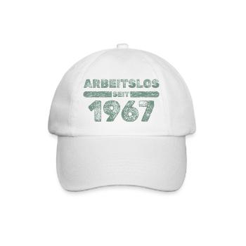seit 1967 - Baseballkappe - Weiß/Weiß - Vorne