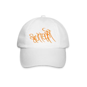 Stuttgart Streetart Souvenir - Baseballkappe - Weiß/Weiß - Vorne