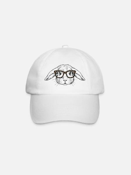 Süßer Hase - Baseballkappe - Weiß/Weiß