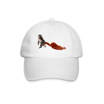 Punch - das kleine Äffchen - Baseballkappe - Weiß/Weiß - Vorne