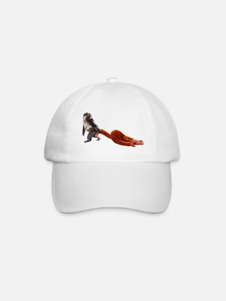 Punch - das kleine Äffchen - Baseballkappe - Weiß/Weiß