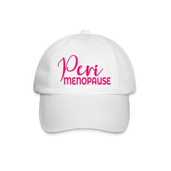 Wechseljahre Frauen Perimenopause - Baseballkappe - Weiß/Weiß - Vorne