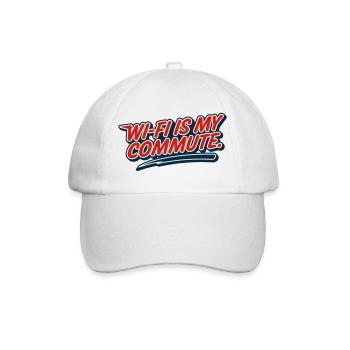 WLAN-Pendel, Hausaufgabe, Humor-Nerd, - Baseballkappe - Weiß/Weiß - Vorne