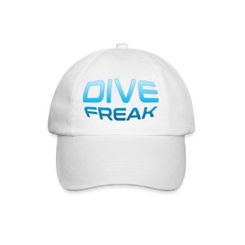 Dive Freak Ocean Pulse - Baseballkappe - Weiß/Weiß - Vorne