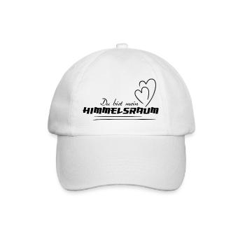 HIMMELSRAUM – Spirituelles Statement Shirt - Baseballkappe - Weiß/Weiß - Vorne