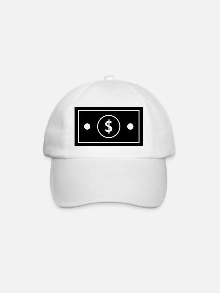 Dollar - Baseballkappe - Weiß/Weiß