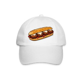 baguette-grill - Baseballkappe - Weiß/Weiß - Vorne