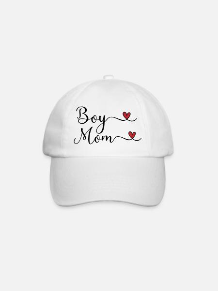 Boy mom - Baseballkappe - Weiß/Weiß