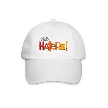 Hello Haters! Cooles Statement - Baseballkappe - Weiß/Weiß - Vorne