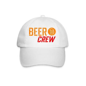 Beer Crew - Baseballkappe - Weiß/Weiß - Vorne