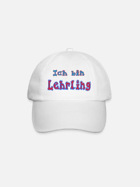Ich_bin_Lehrling - Baseballkappe - Weiß/Weiß