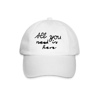 All you need - Baseballkappe - Weiß/Weiß - Vorne