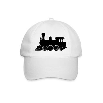 Zug Lokomotive - Baseballkappe - Weiß/Weiß - Vorne