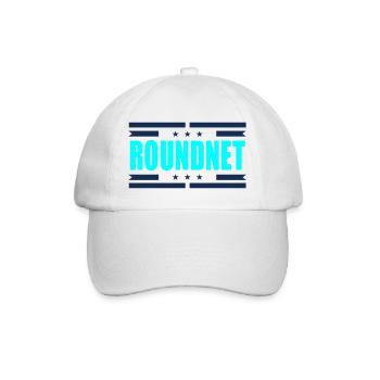 Roundnet Spieler - Baseballkappe - Weiß/Weiß - Vorne