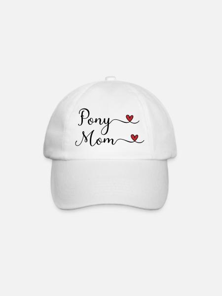 Pony Mama - Baseballkappe - Weiß/Weiß