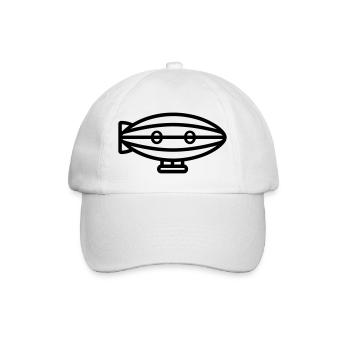 Luftschiff - Baseballkappe - Weiß/Weiß - Vorne