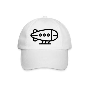 Luftschiff - Baseballkappe - Weiß/Weiß - Vorne
