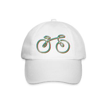 elektronische Tanzmusik, Bike - Baseballkappe - Weiß/Weiß - Vorne