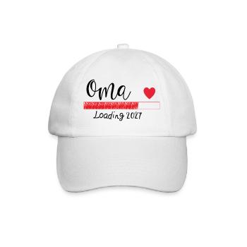 Oma 2027 - Baseballkappe - Weiß/Weiß - Vorne