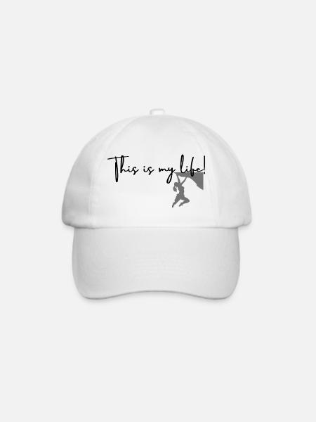 This is my life-KletternII - Baseballkappe - Weiß/Weiß