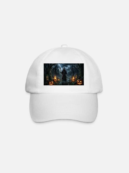 Halloween - Baseballkappe - Weiß/Weiß