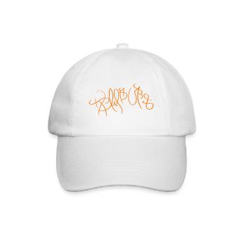 Hamburgs orange Abstraktheit - Baseballkappe - Weiß/Weiß - Vorne