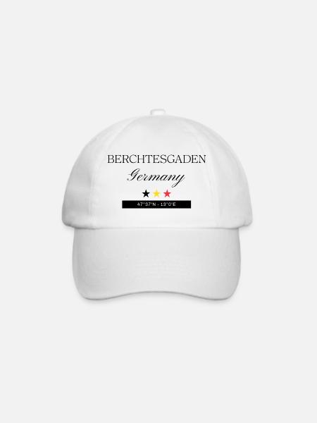Berchtesgaden Deutschland Souvenir – Reise - Baseballkappe - Weiß/Weiß